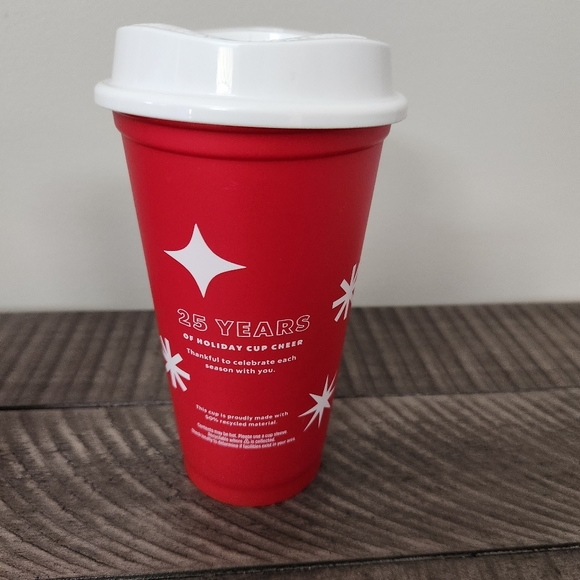 🎄 Bundle of 2 Starbucks Holiday Winter 25th Anniversary Reusable Cups 16 oz set - Picture 6 of 9